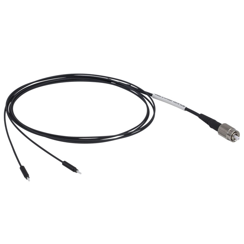TH-FYF2LS01 - Bifurcated Fiber Bundle, Ø200 µm Core, 0.39 NA, SMA905 to Ø2.5 mm Ferrules, 1 m Long