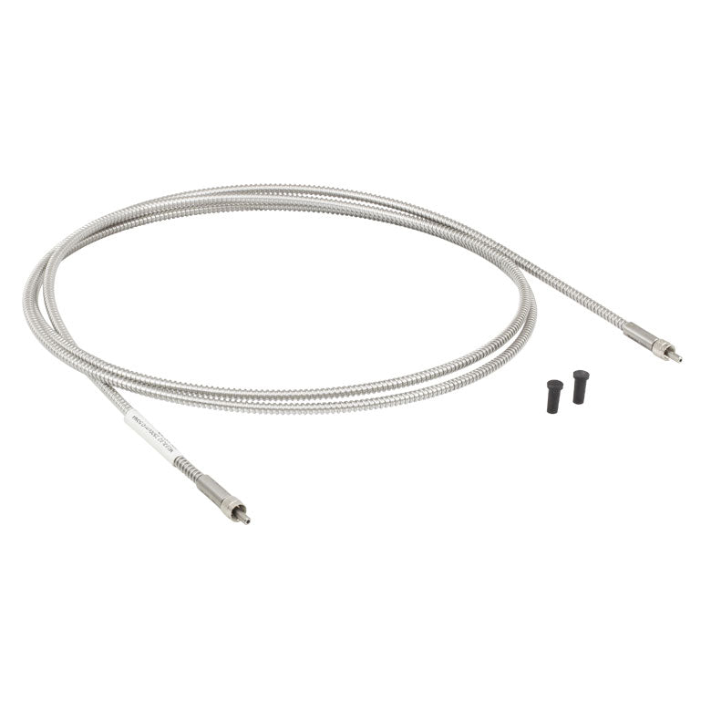 TH-M107L02 - Ø1500 µm, 0.50 NA, Stainless Steel SMA-SMA Fiber Patch Cable, Low OH, 2 Meters