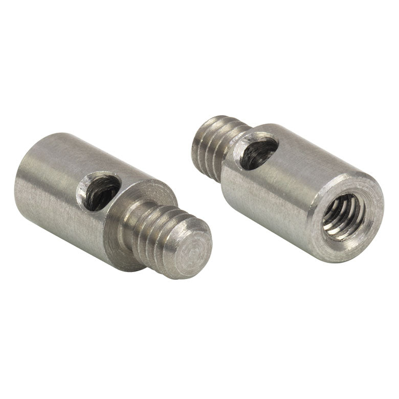 TH-AS8E6M - Adapter with Internal 8-32 Threads and External M6 x 1.0 Threaded Stud