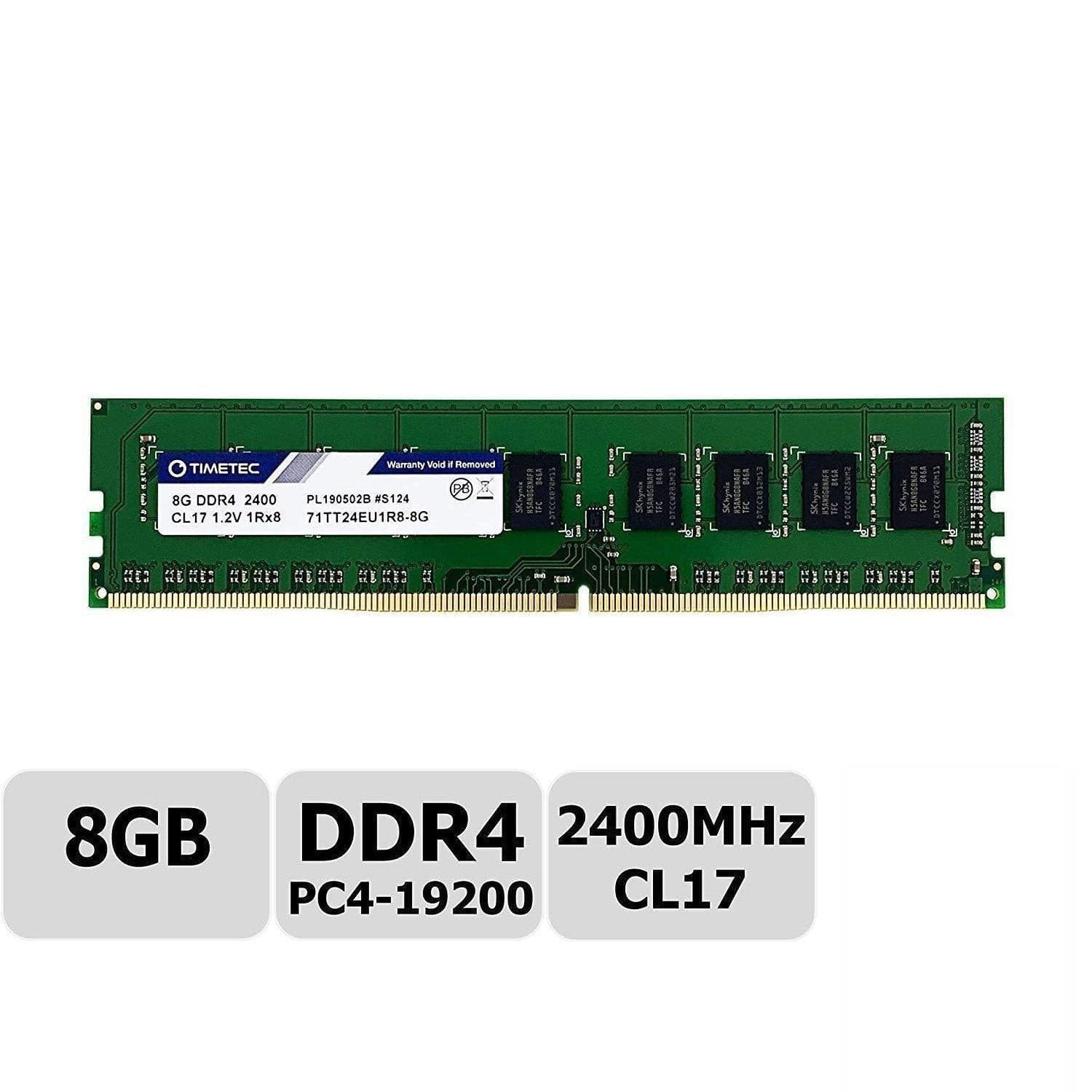 Timetec Hynix IC 32GB KIT (2x16GB) DDR4 2400MHz PC4-19200 Unbuffered ECC 1.2V CL17 2Rx8 Dual Rank 288 Pin UDIMM Server Memory RAM Module Upgrade (32GB KIT (2x16GB))-FoxTI