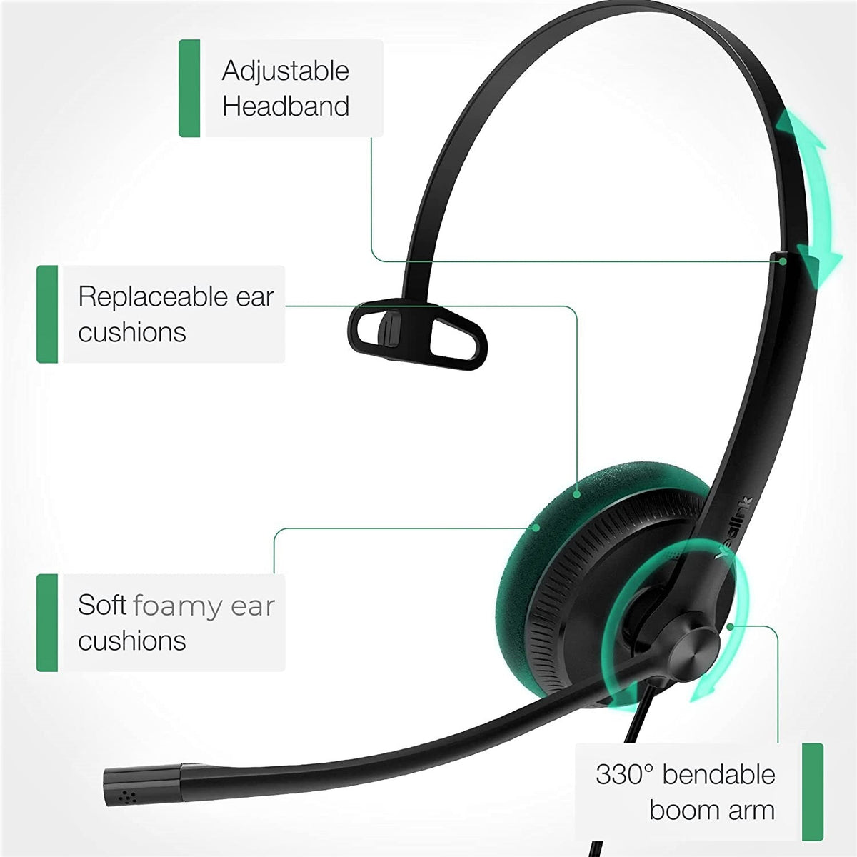 Yealink UH34 Dual/Mono USB-A Wired Headset