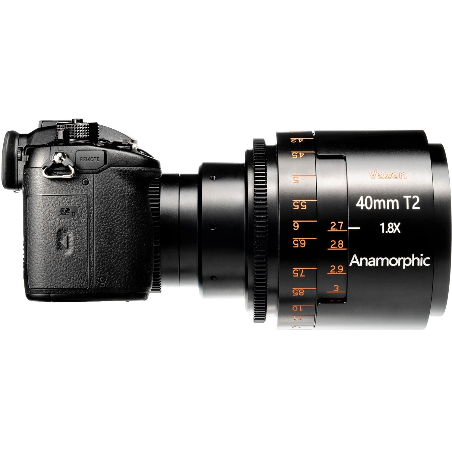 Vazen 40mm T/2 1.8X Anamorphic Lens (RF, Amber)