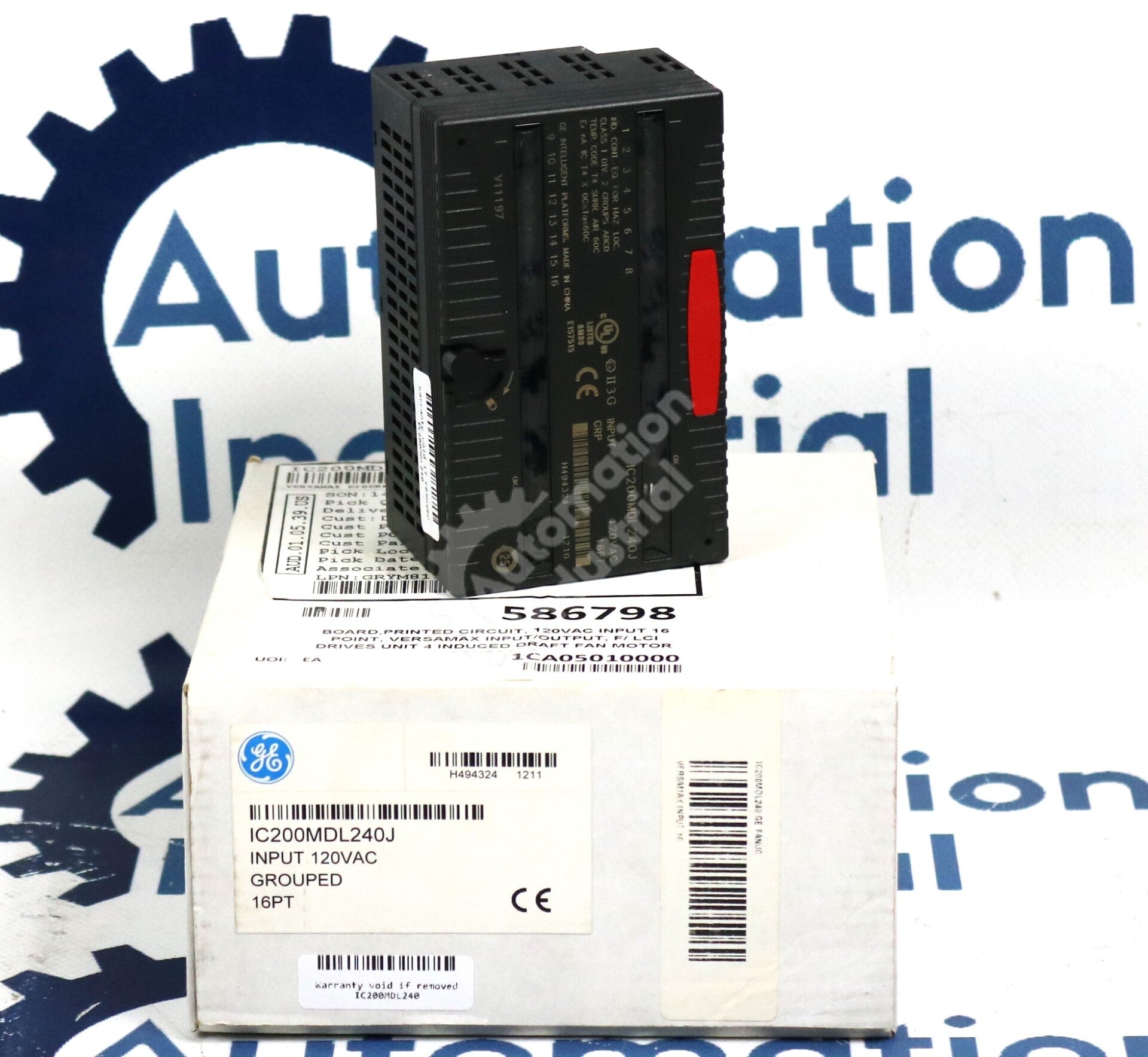 IC200MDL240 By GE IC200MDL240J Versamax Power Supply New Surplus Factory Package