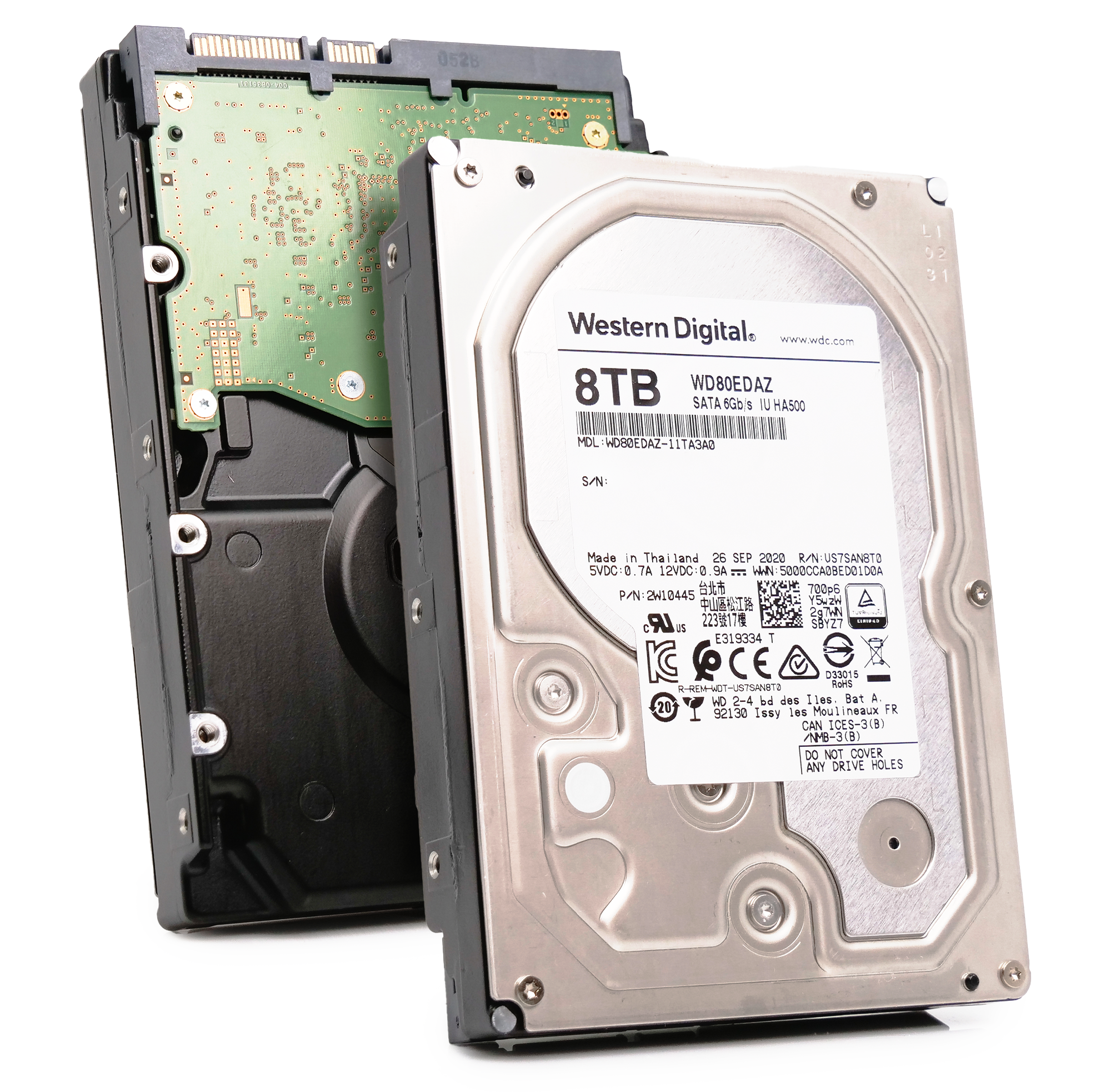 Western Digital WD80EDAZ-11TA3A0 8TB 5.4K RPM SATA 6Gb/s 512e 3.5in Recertified Hard Drive