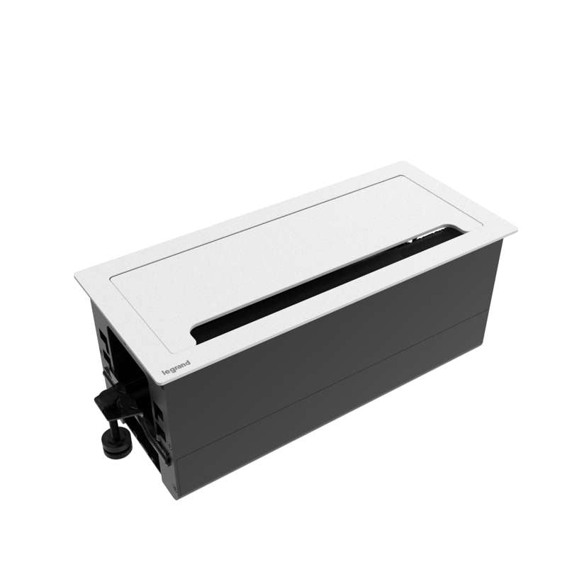 Wiremold Empty Access Table Box, White