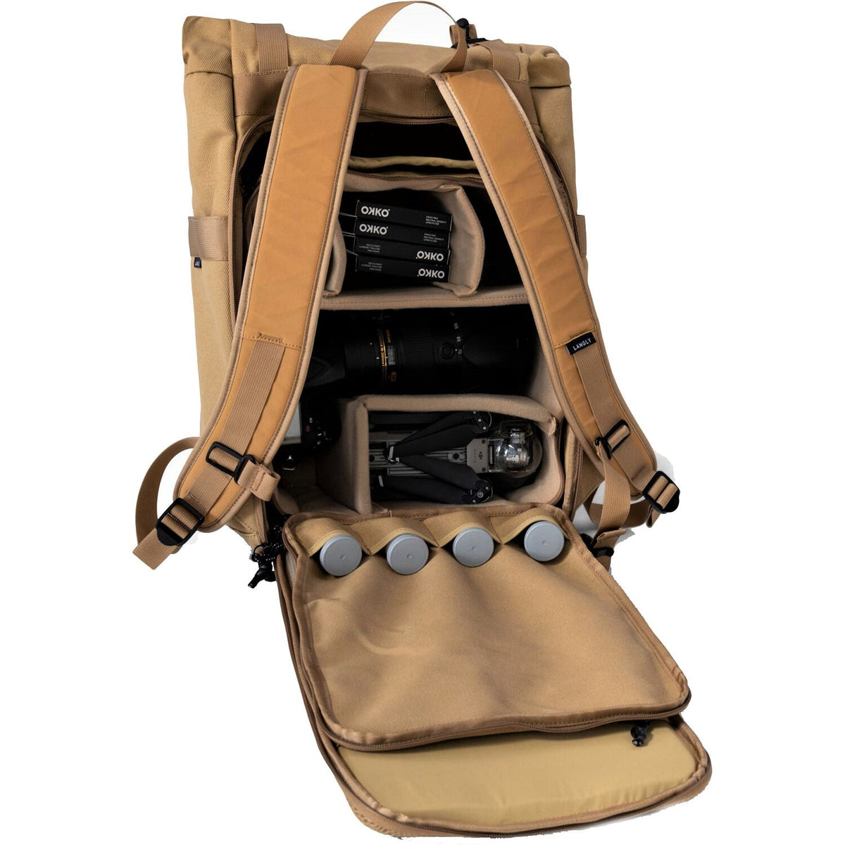 Langly Weekender Backpack with Camera Cube