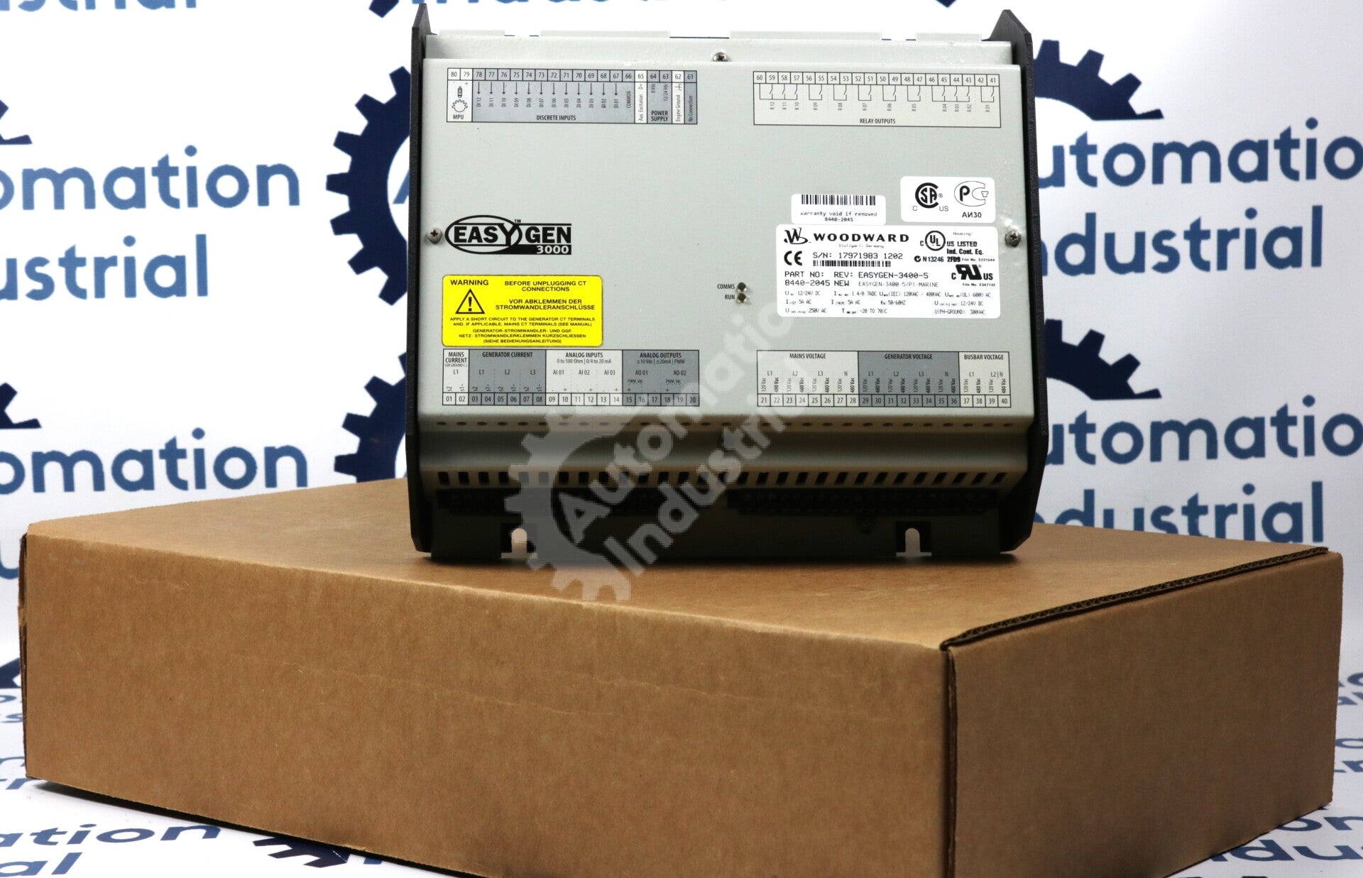 8440-2045 By Woodward EASYGEN-3400-5 Genset Controller Generator Control System