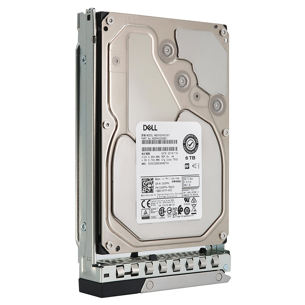 Dell G14 0XXPPV 6TB 7.2K RPM SAS 12Gb/s 512e 3.5in Refurbished HDD