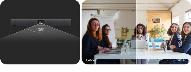 Yealink UVC40 E2 All-in-One USB Video Bar for Small and Huddle Rooms