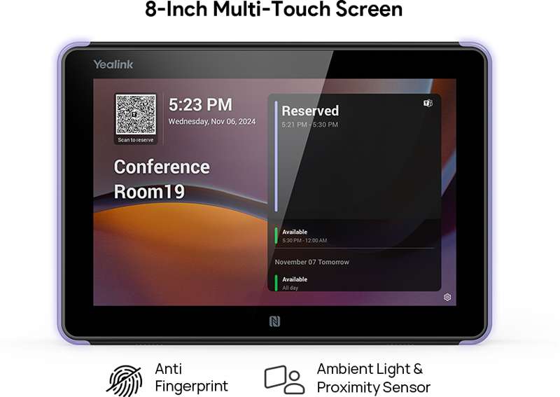 Yealink RoomPanel E2 Smart Room Scheduling Panel with Android 13