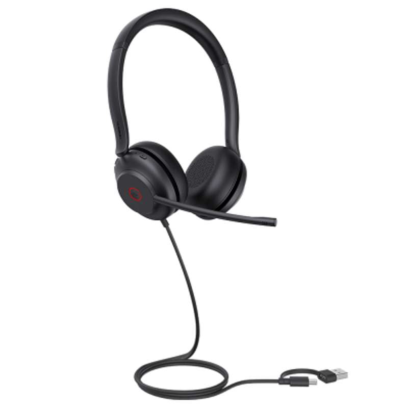 Yealink UH35 Dual UC USB-C/A Professional Stereo USB Headset for Unified Communications