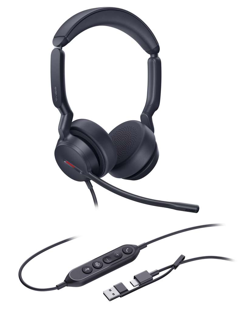 Yealink UH44 Dual UC USB-C/A Lightweight USB Headset for Microsoft Teams