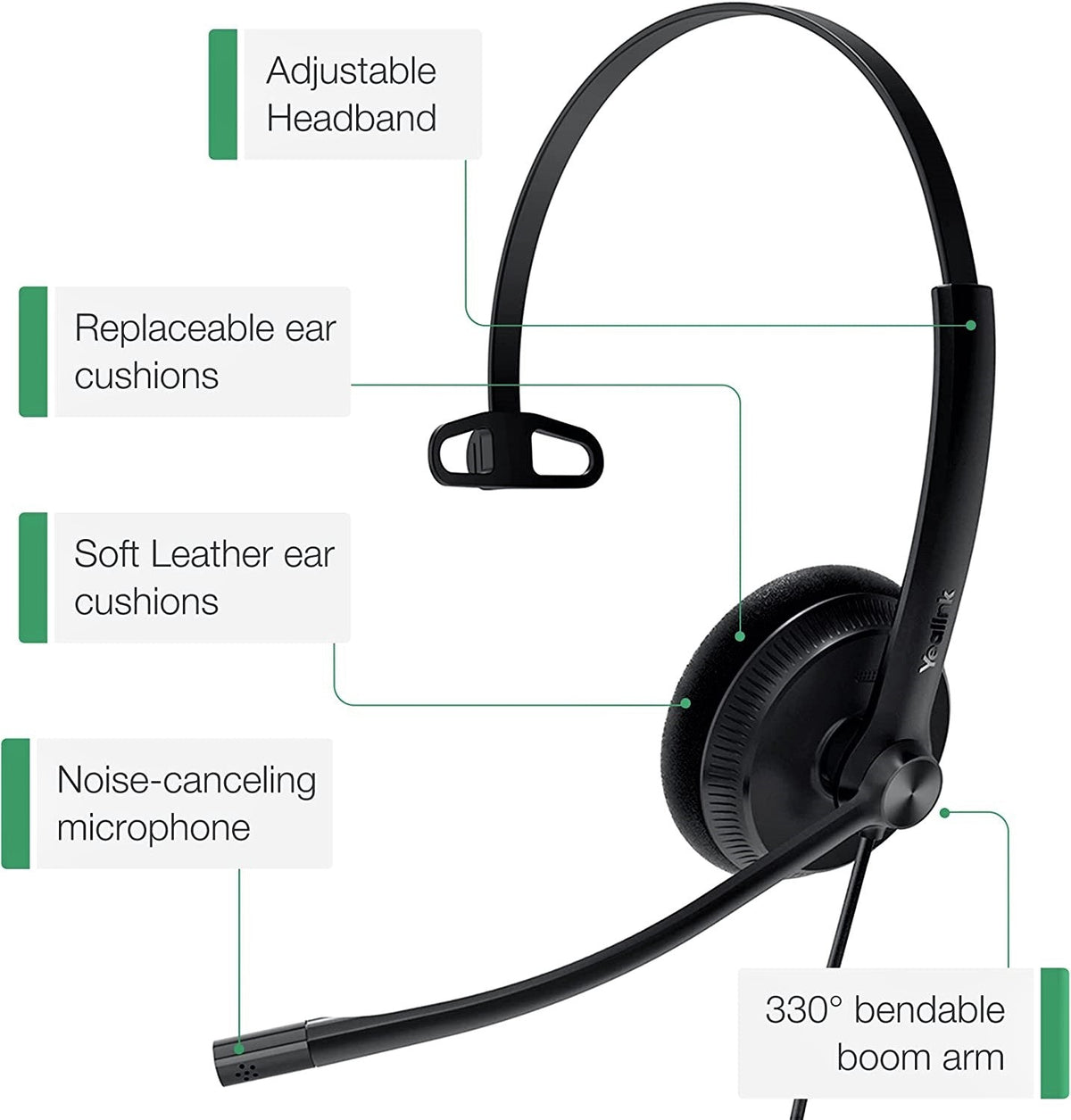 Yealink YHS34 & YHS34 Lite Dual/Mono Wideband Headset