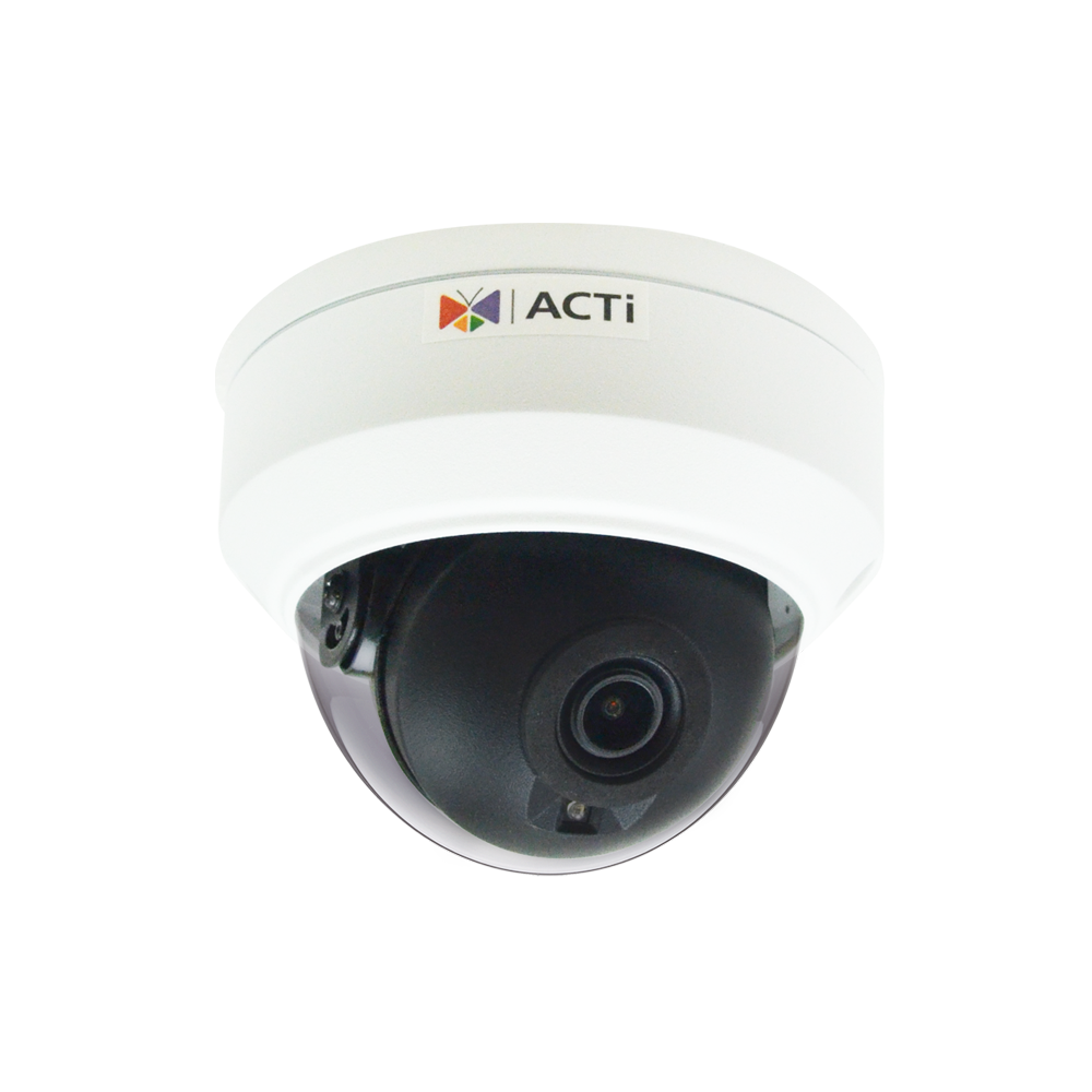 ACTi Z912 5MP Deep Learning AI LightGuard f2.8mm Outdoor Fixed Dome with IR LED 50m