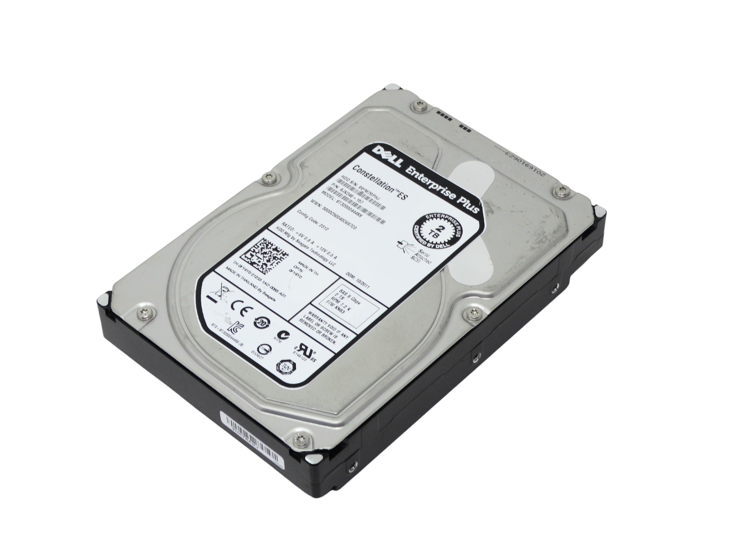 Dell Enterprise Plus 2TB 6Gbps 7.2K SAS 3.5'' HDD Hard Drive (0FY4Y0)
