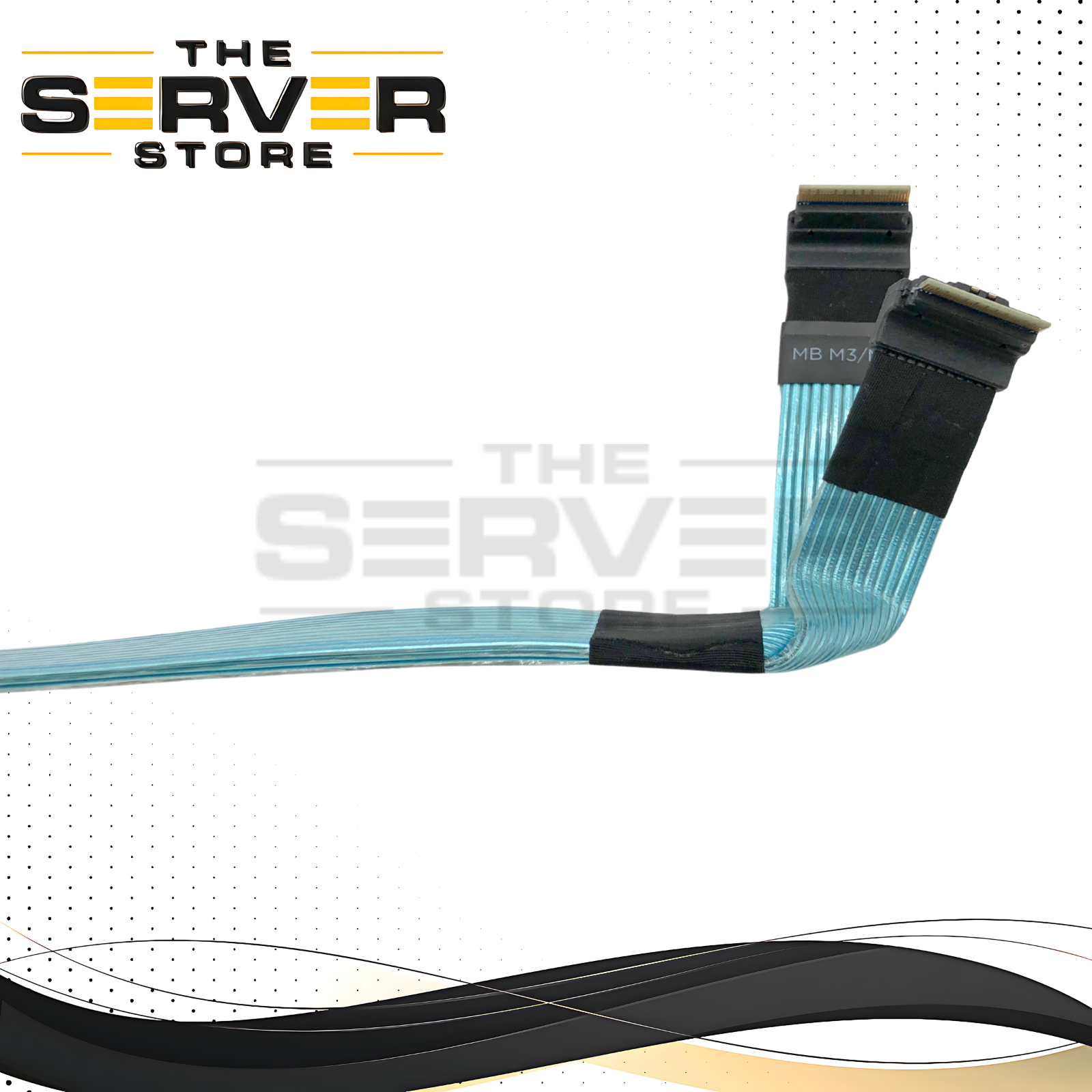 Dell PowerEdge R640 10-Port Chassis NVMe Cable Assembly, Connects NVMe Bays 6-9, SFF-8654-8i Connector. P/N: 6PPNG, 06PPNG.