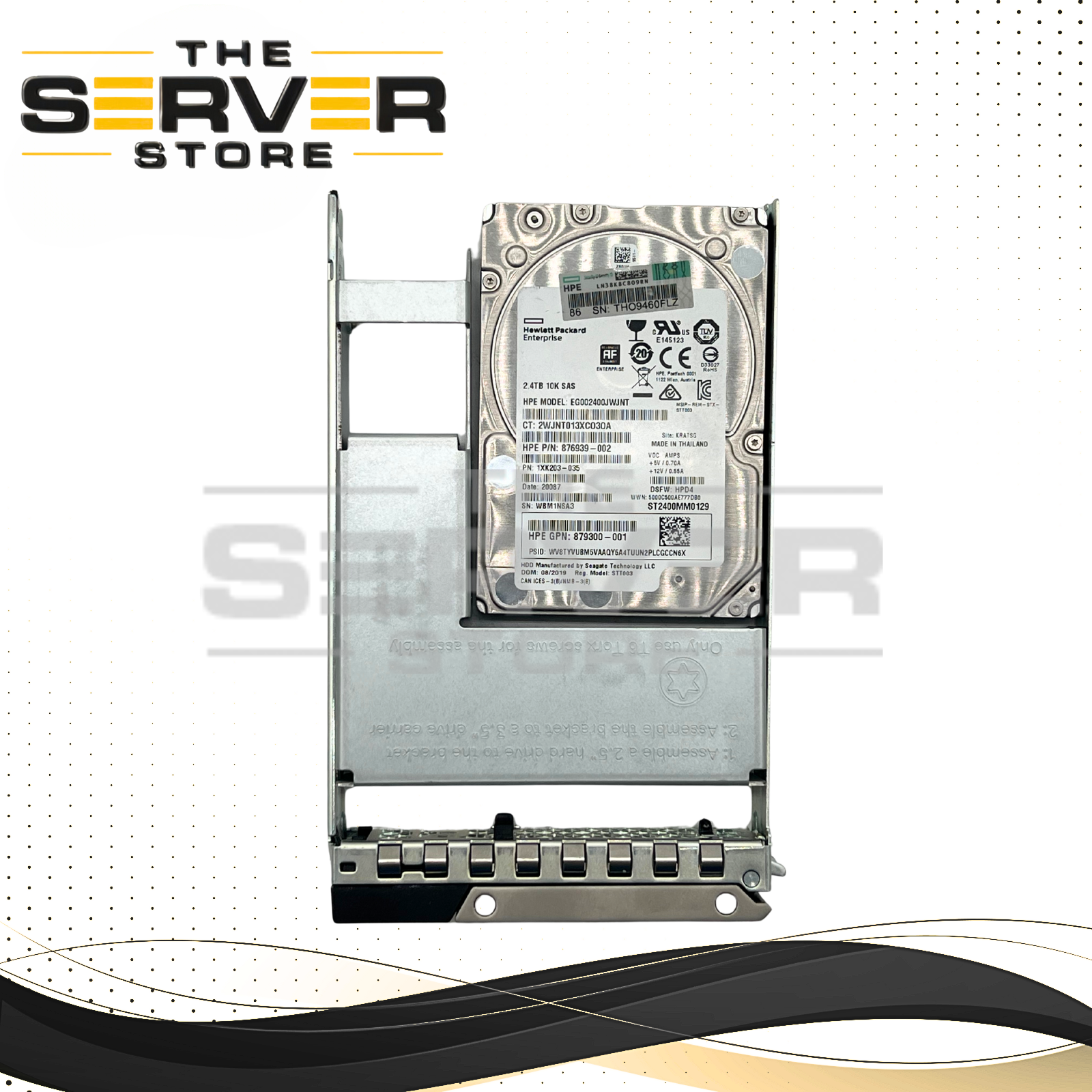 Seagate 2.4TB SAS 12G 10K LFF 3.5" HDD Exos Dell PowerEdge Server Gen 14 Gen 15 Gen 16 ST2400MM0129