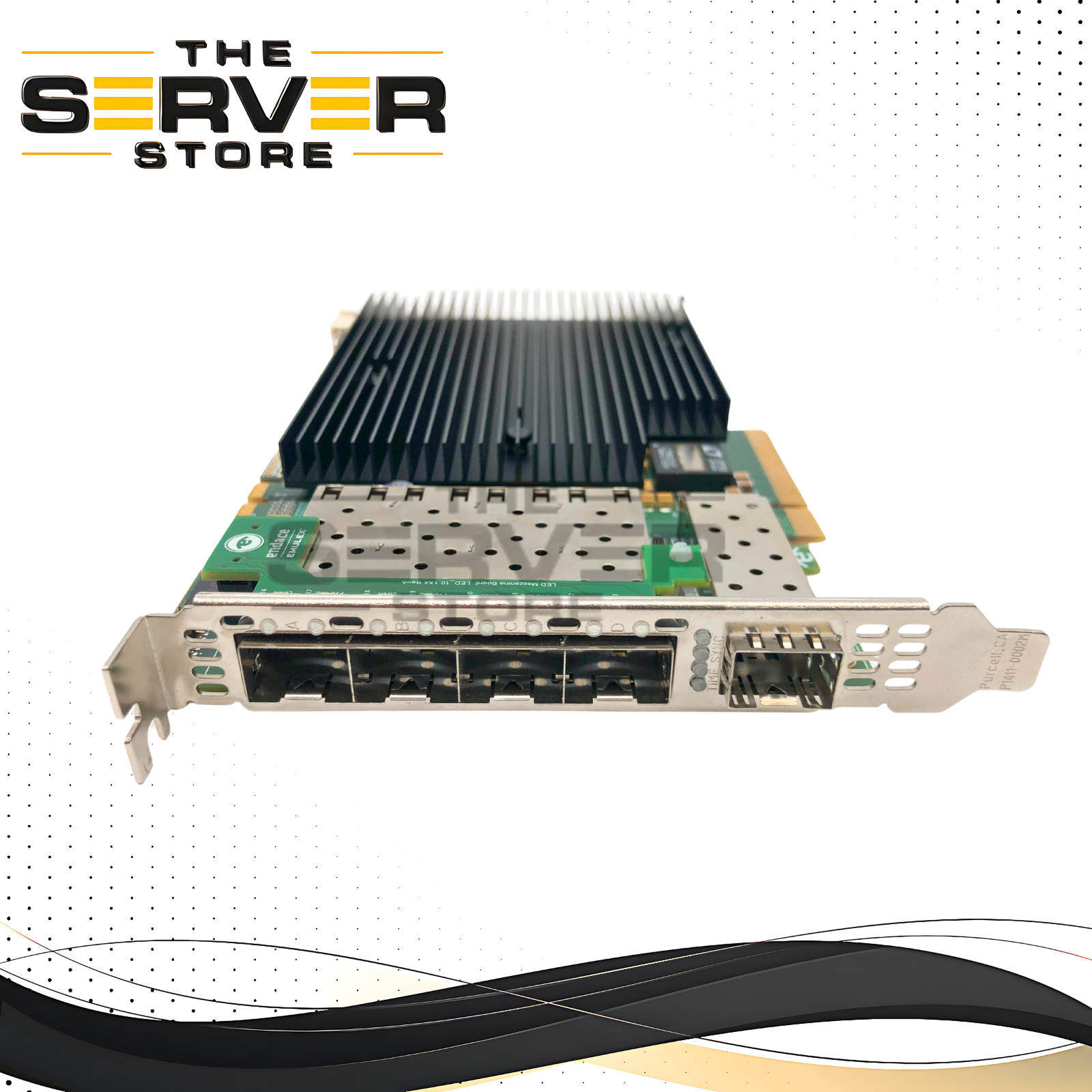 Endace Emulex DAG 10x4 SFP+ 10 Gigabit Ethernet (10GbE) PCIe x8 Network Capture Card. P/N: DAG 10.1x4.