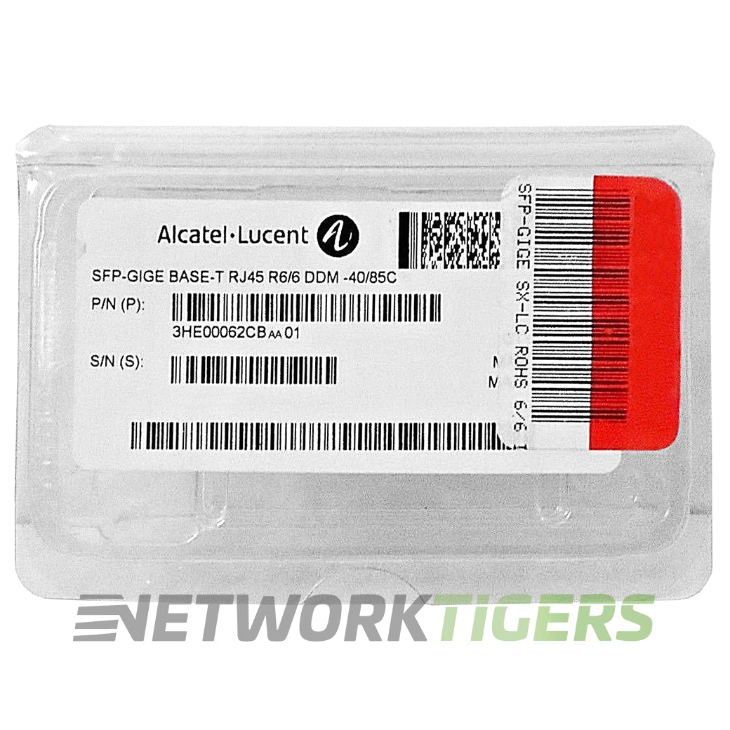 NEW Alcatel-Lucent 3HE00062CB-01 1GB BASE-TX RJ45 SFP Transceiver