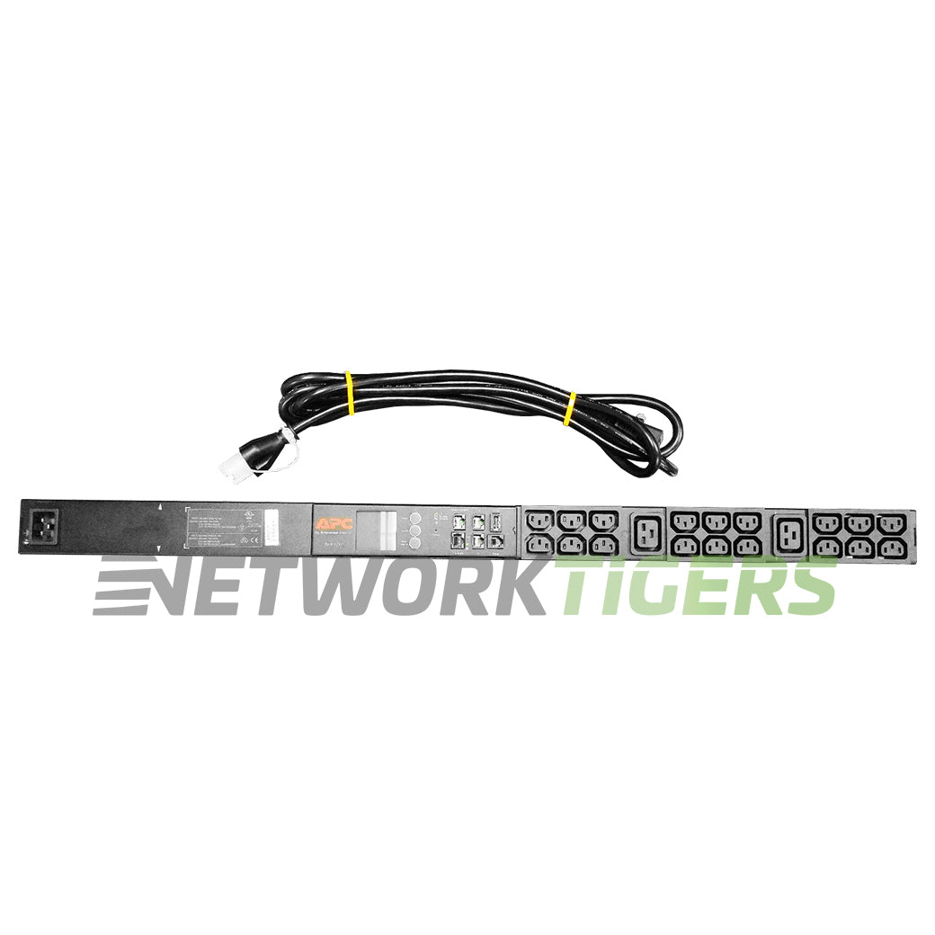 NEW APC AP8858NA3 Metered 18x IEC 320 C13 20A 208V ZeroU Rack Mounted PDU