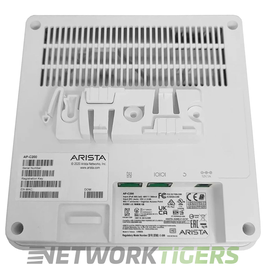 Arista AP-C200 Dual Radio MU-MIMO 2x2 5GHz - 2x2 2.4GHz Wi-Fi 6 WAP