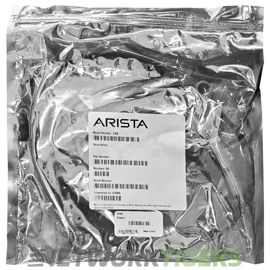 NEW Arista CAB-Q-4S-100G-5M 5m 100GB QSFP28 to 4x 25GB SFP+ DA Breakout Cable