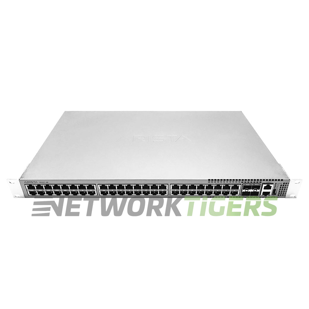 Arista DCS-7010T-48-DC-F 48x 1GB RJ45 4x 10GB SFP+ F-B Airflow (DC) Switch
