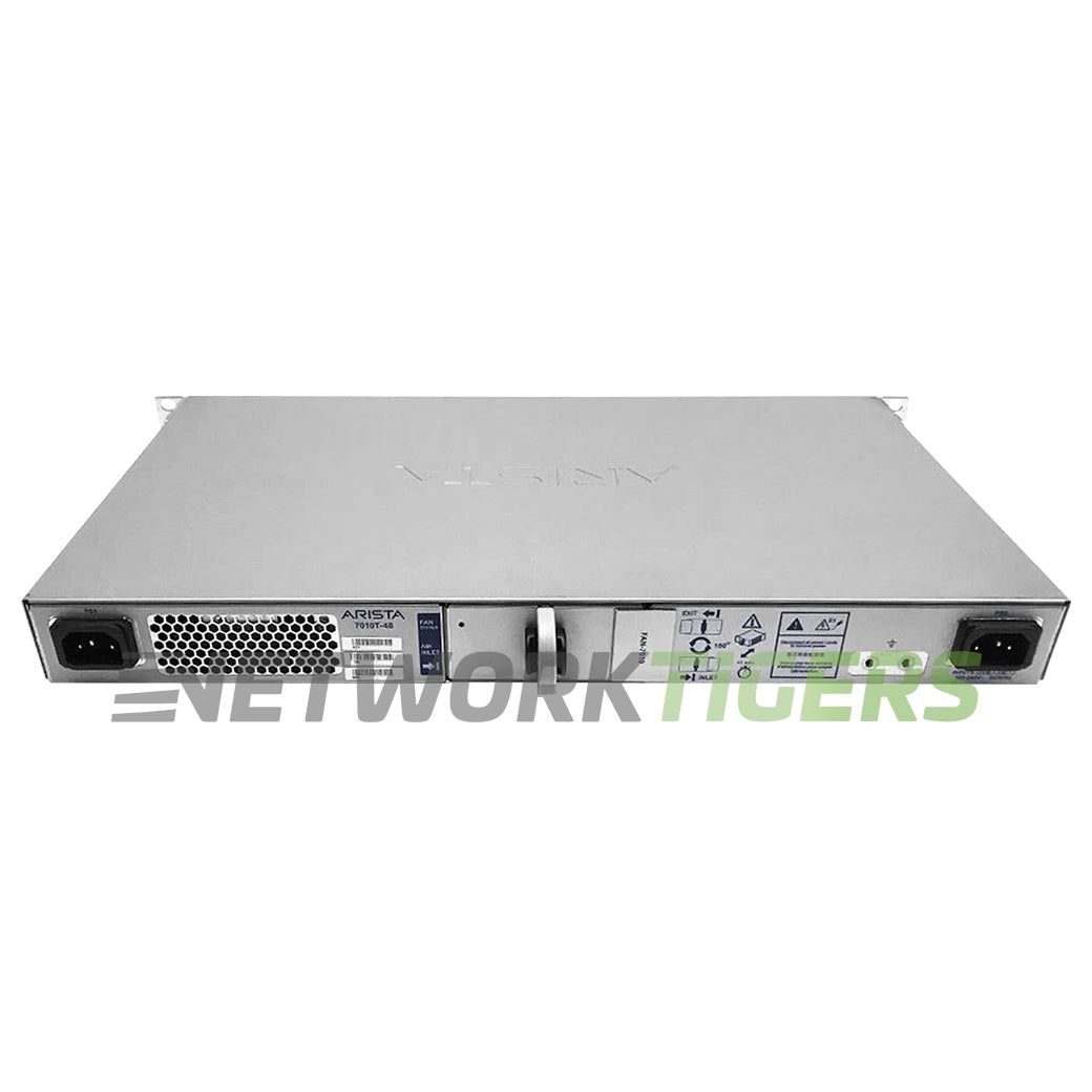 NEW Arista DCS-7010T-48-R 48x 1GB RJ45 4x 10GB SFP+ Back-to-Front Air Switch