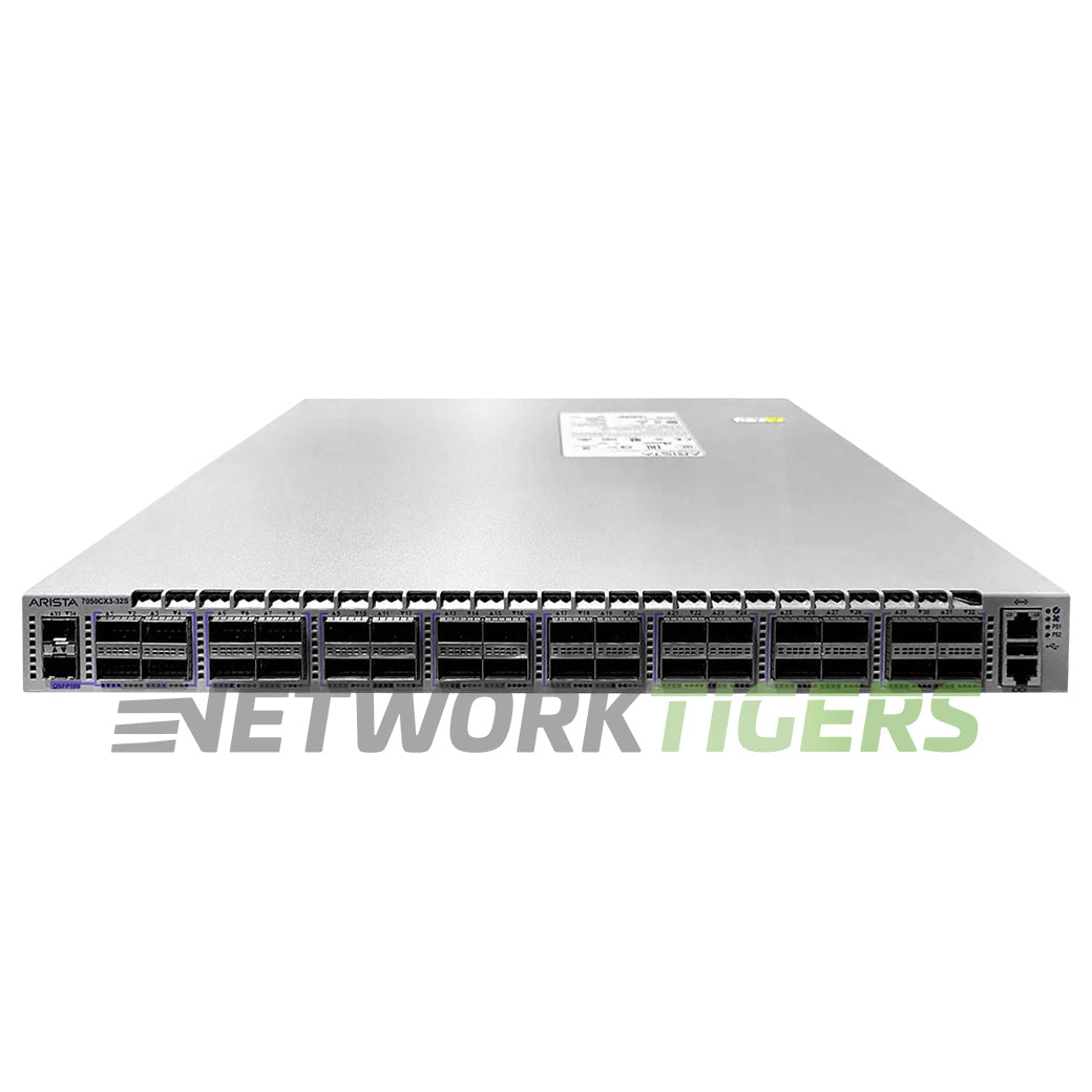 NEW Arista DCS-7050CX3-32S-D-R 32x 100GB QSFP100 2x SFP+ B-F Air Exp Mem Switch