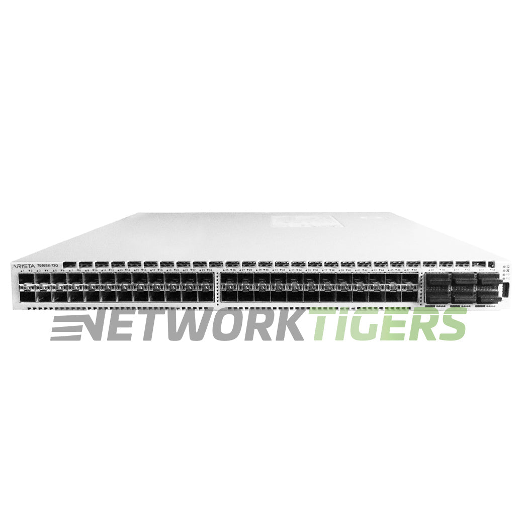 NEW Arista DCS-7050SX-72Q-F 48x 10GB SFP+ 6x 40GB QSFP+ Front-to-Back Air Switch