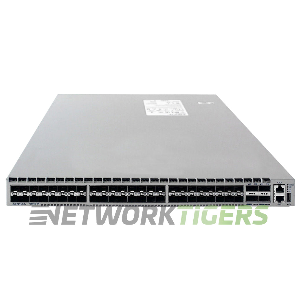 NEW Arista DCS-7280SE-64-F 48x 10GB SFP+ 4x 40GB QSFP+ Front-to-Back Air Switch