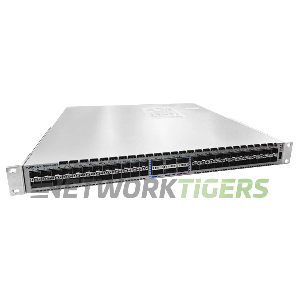 Arista DCS-7280SR2K-48C6-M-R 24x 10G 24x 25G 6x 100G QSFP SSD R-F Switch Router