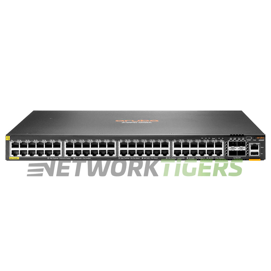 NEW HPE Aruba JL665A CX 6300 Series 48x 1GB PoE+ RJ45 4x 50GB SFP56 Switch