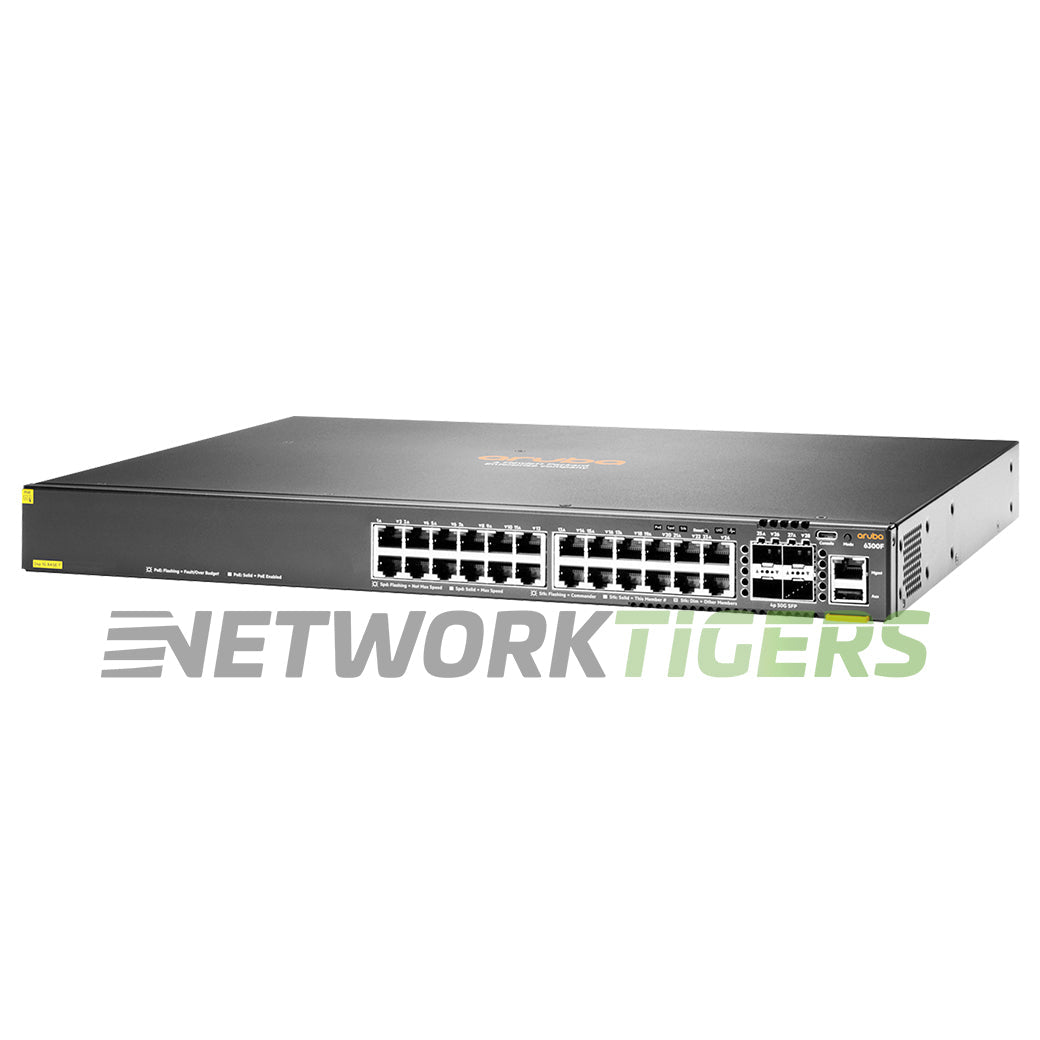 NEW HPE Aruba JL666A CX 6300 Series 24x 1GB PoE+ RJ45 4x 50GB SFP56 Switch