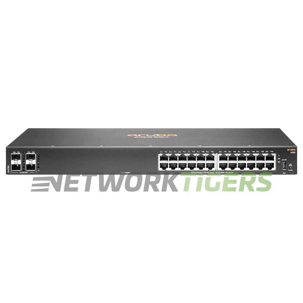 NEW HPE Aruba JL678A CX 6100 Series 24x 1GB RJ45 4x 10GB SFP+ Switch