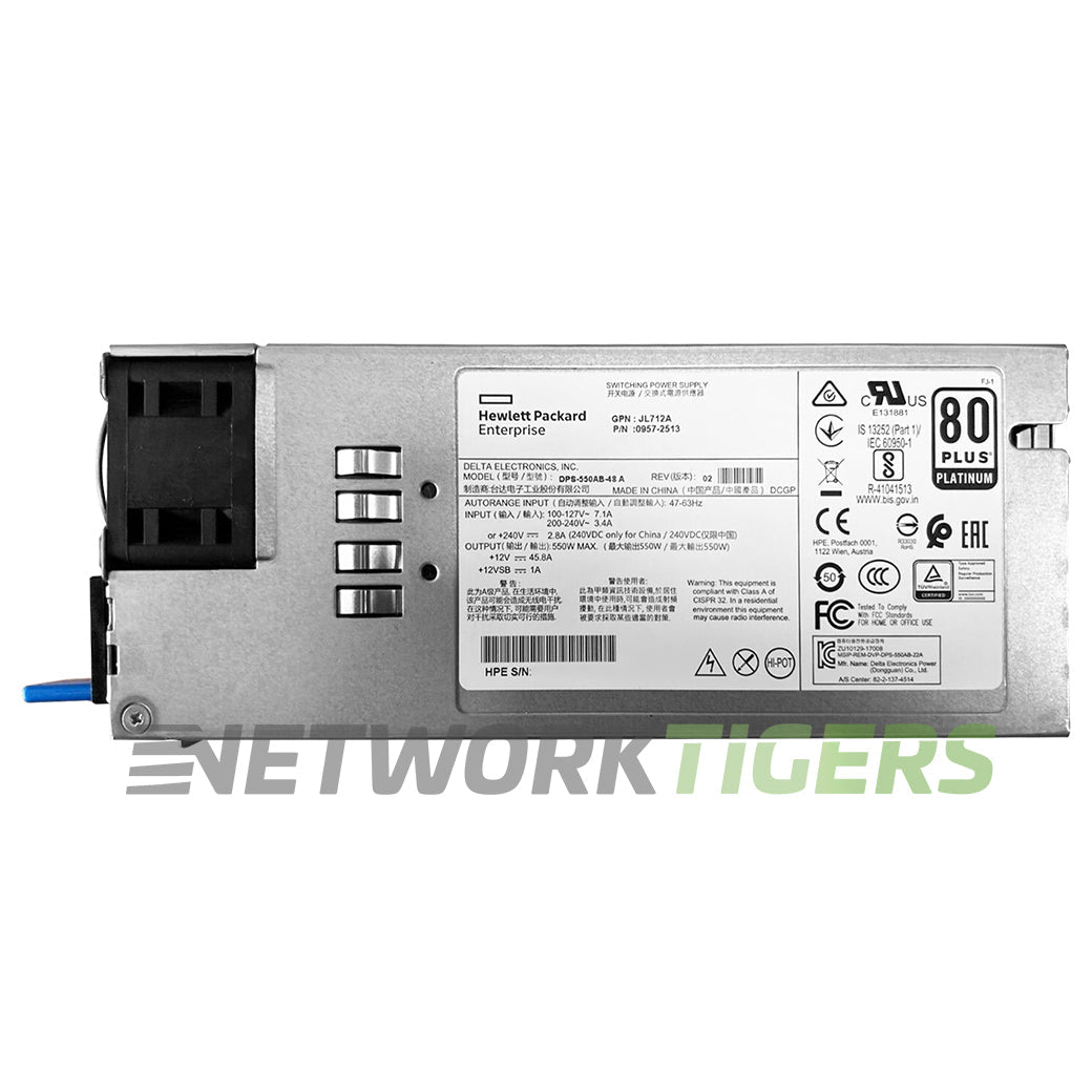 HPE Aruba JL712A CX 8360 Series 550W AC Back-to-Front Air Switch Power Supply