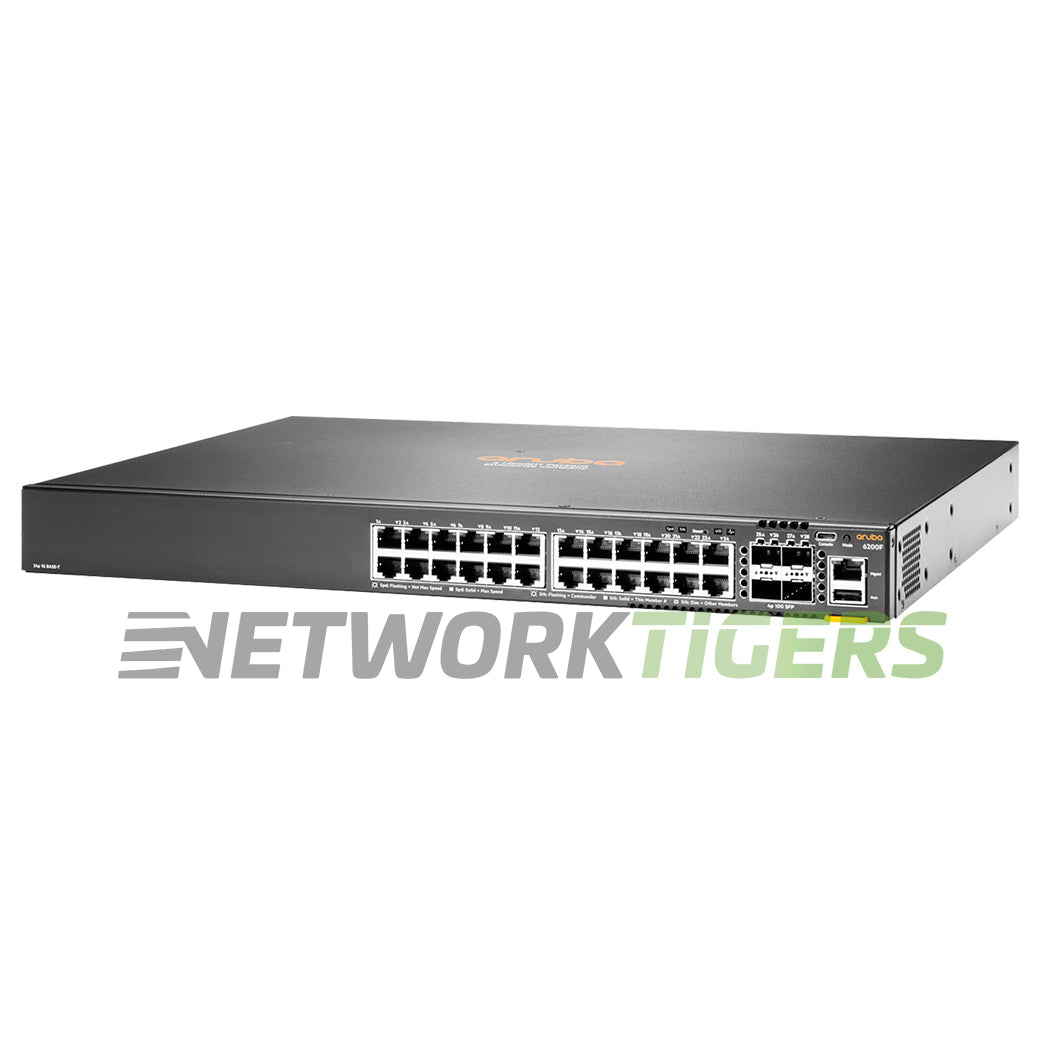 HPE Aruba JL725A CX 6200 Series 24x 1GB PoE+ RJ45 4x 10GB SFP+ Switch