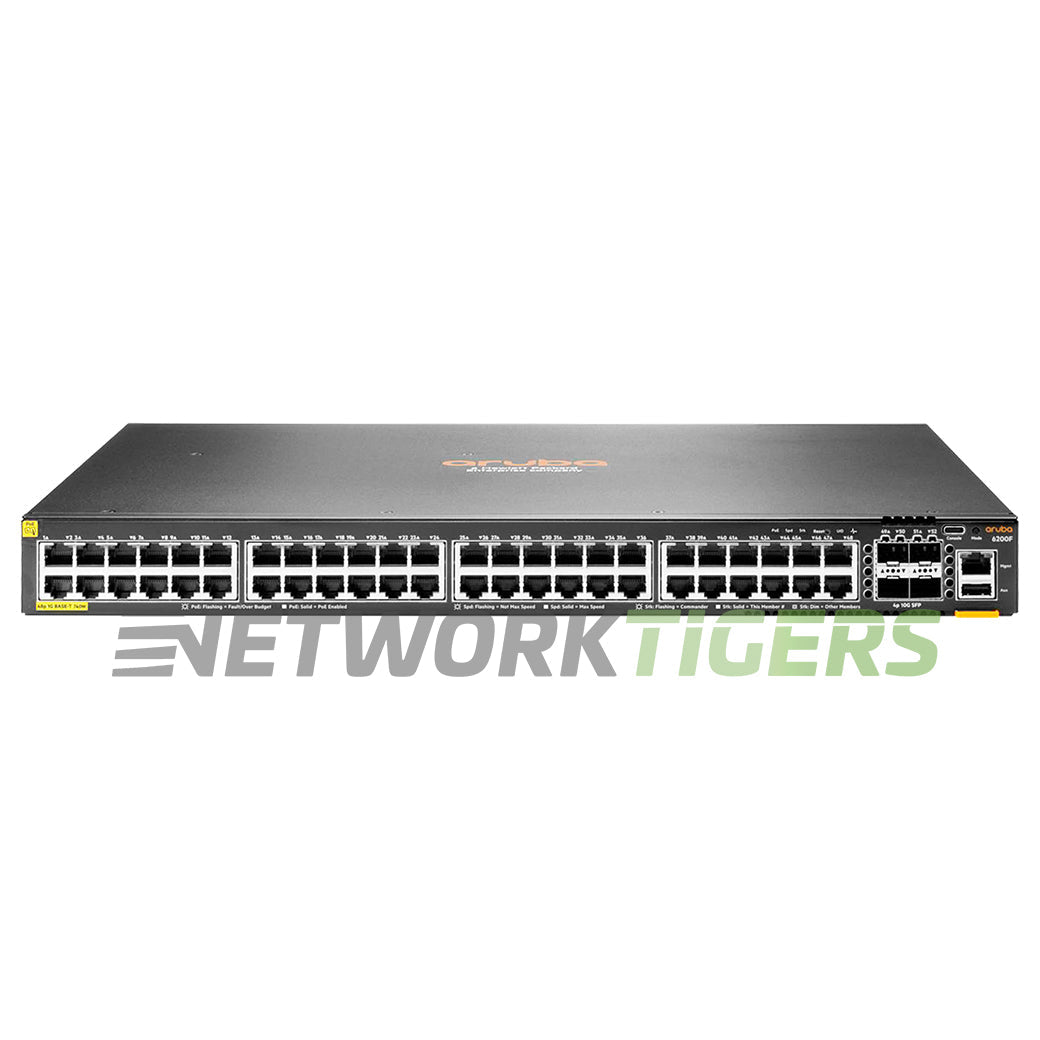NEW HPE Aruba JL727A CX 6200 Series 48x 1GB PoE+ RJ45 4x 10GB SFP+ Switch