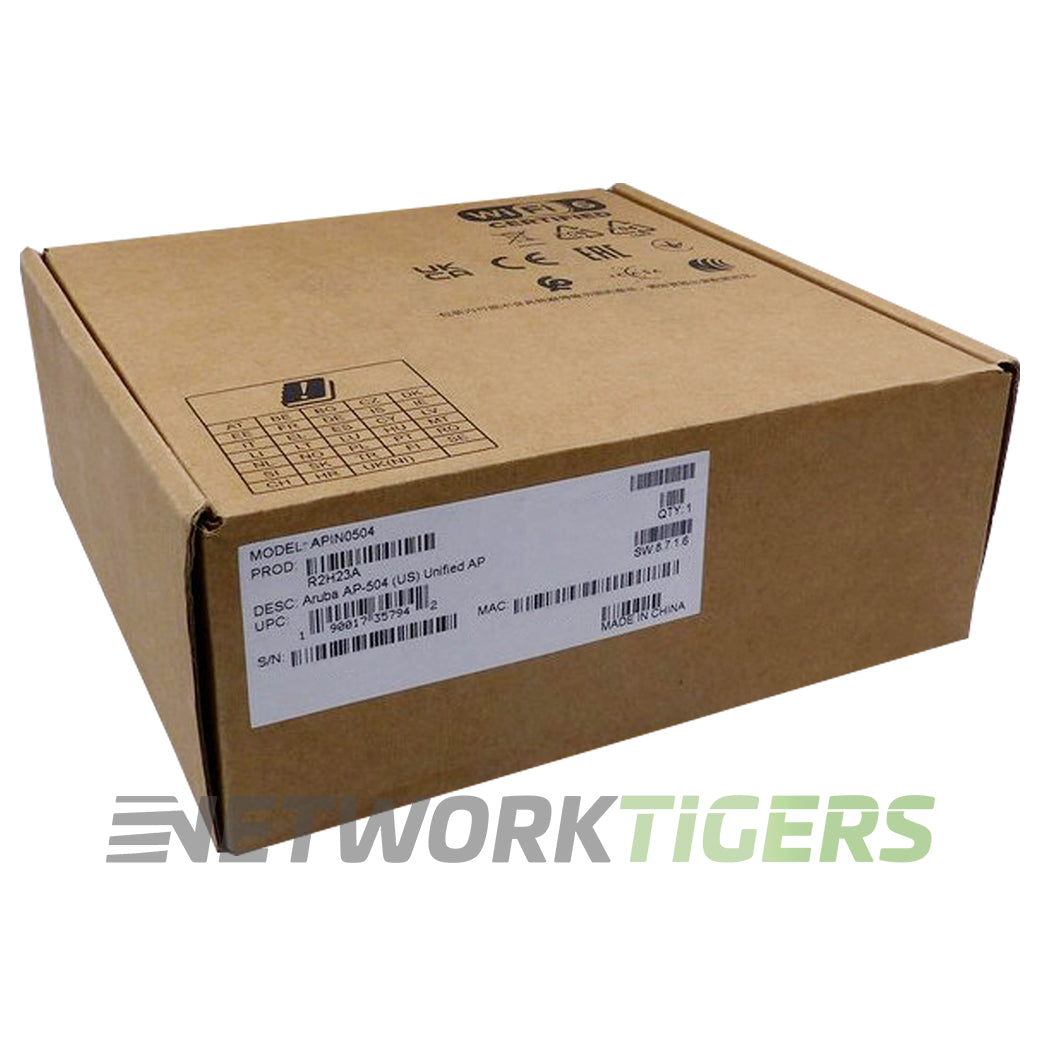 NEW HPE Aruba R2H23A AP-504 (US) Dual Radio 802.11ax WiFi 6 2x2:2 MIMO WAP