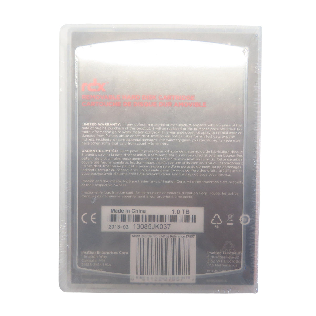 Imation 27957 1TB RDX Removable Hard Disk Cartridge for PowerVault RD1000