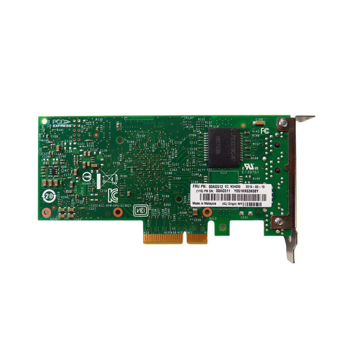 IBM 00AG512 00AG511 Intel I350-T2 2 Port 1GbE BASE-T Adapter Card (Refurbished)