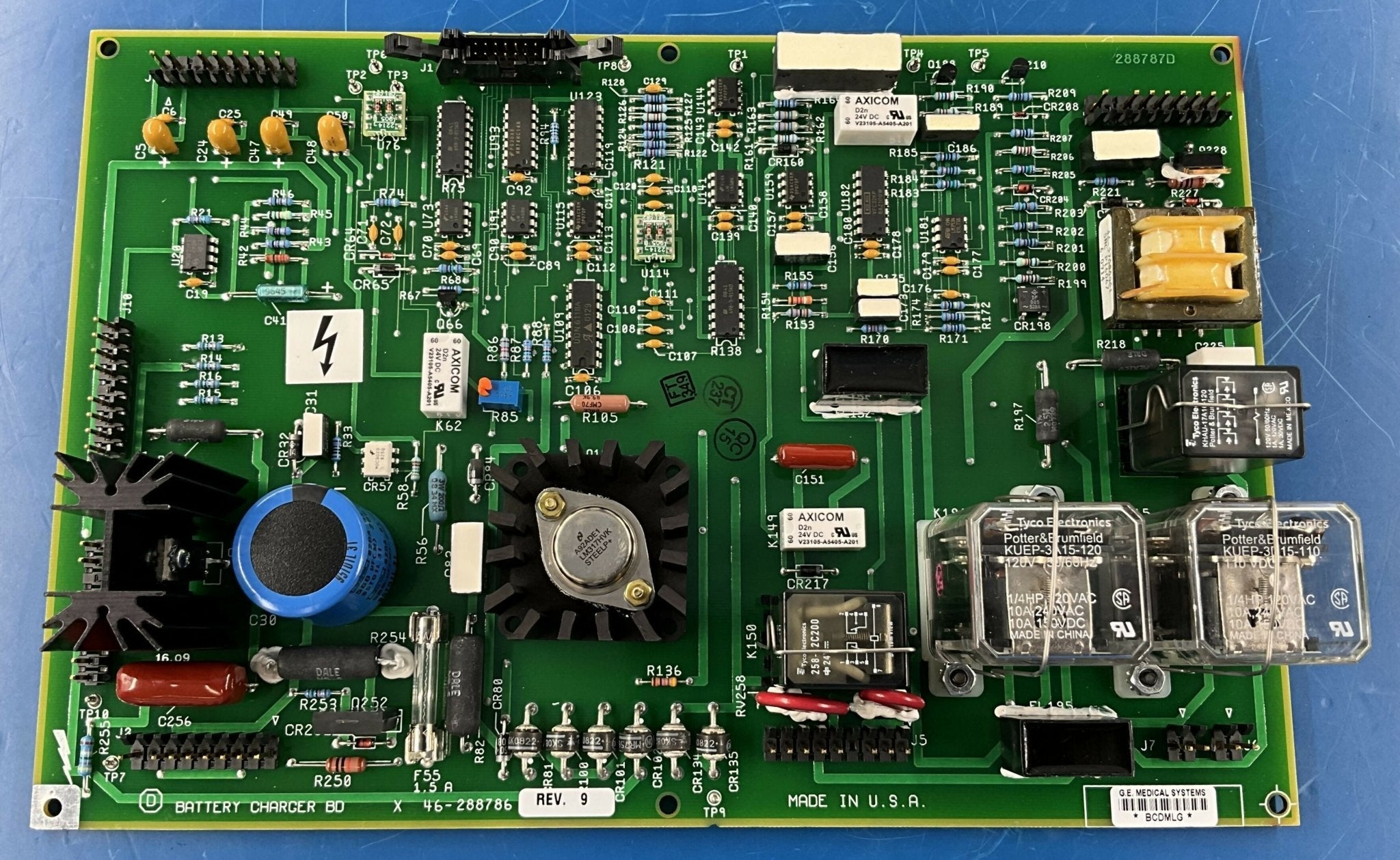 BATTERY CHARGER BOARD NEW (46-288786 G2 REV-9) GE