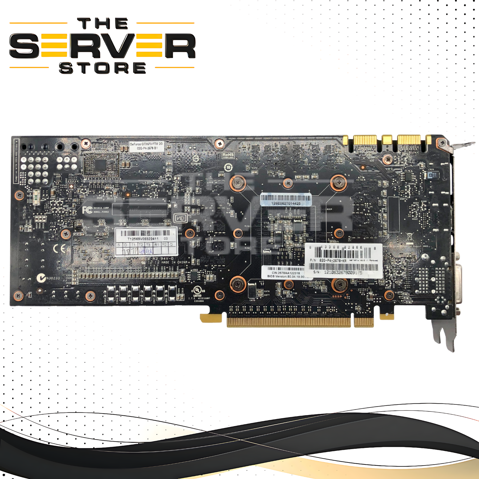 EVGA NVIDIA GeForce GTX 670 FTW (For The Win) 2GB GDDR5 Kepler Gaming Graphics Card. DVI-I, DVI-D, HDMI, DisplayPort. P/N: 02G-P4-2678-KR.