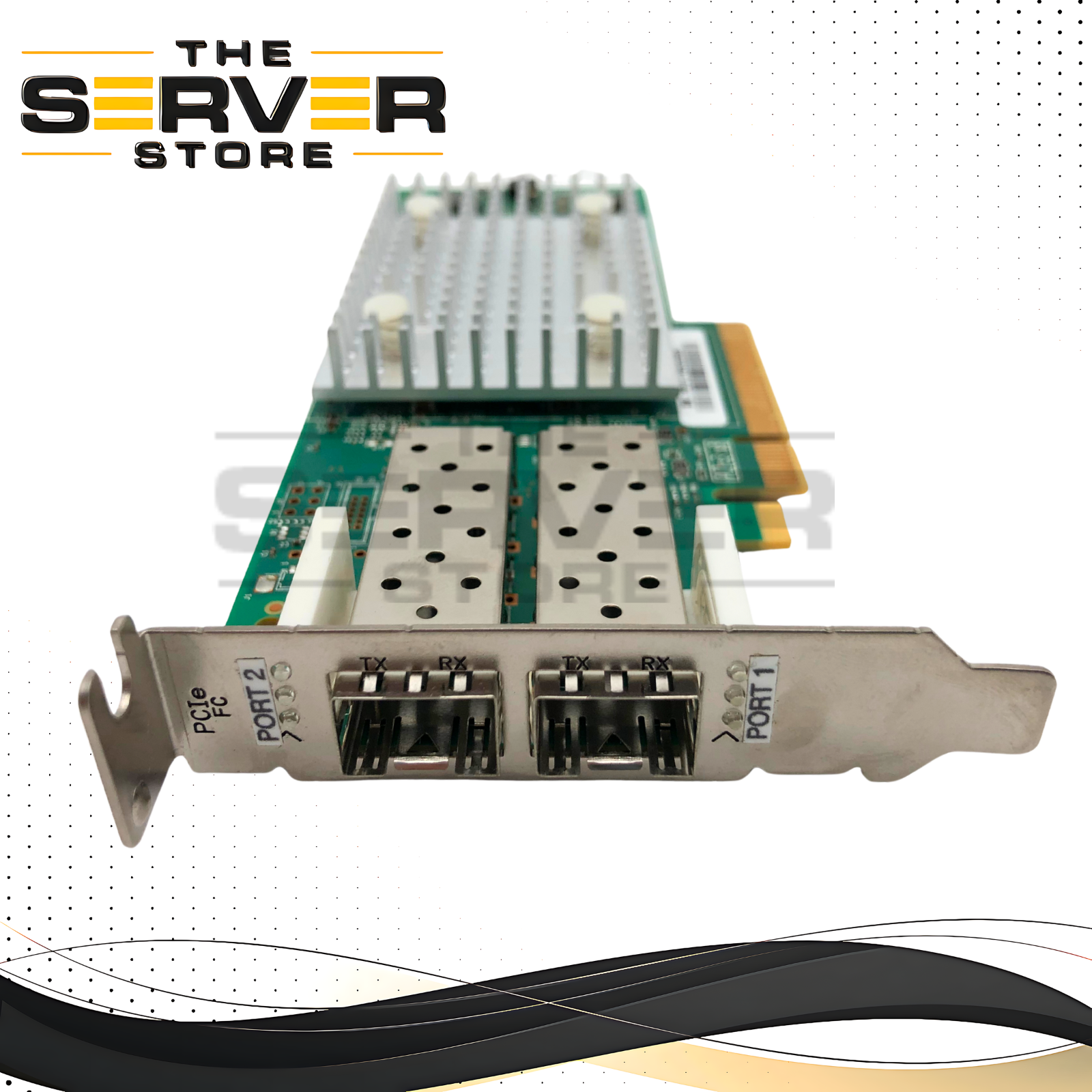 Lenovo ThinkSystem QLogic QLE2692 16Gb/s Dual-Port Fibre Channel (FC) Host Bus Adapter with Low Profile Bracket. PCIe 3.0 x8. P/N: BK3210407-33, QLE2692-LNV, 01CV763.