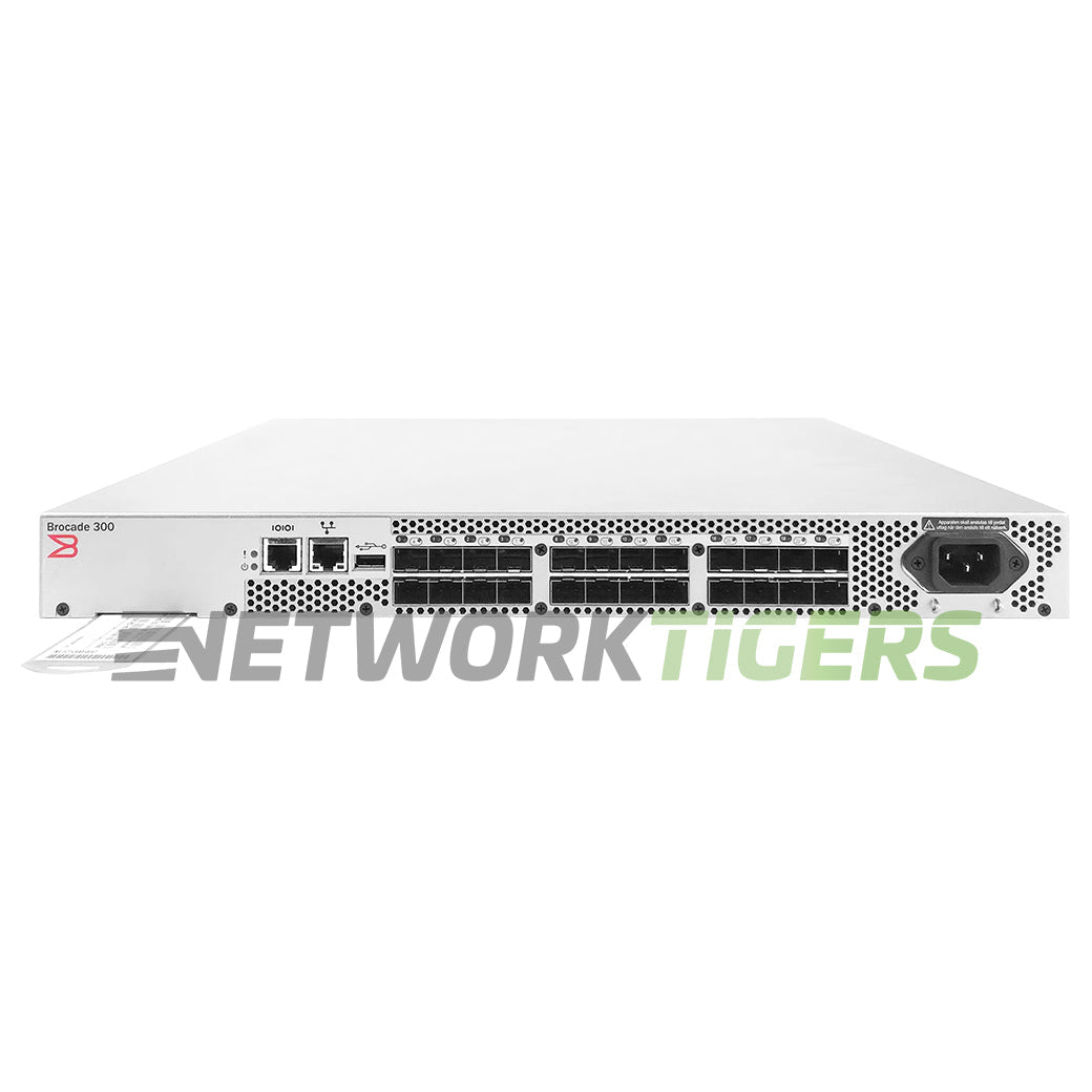 Brocade BR-340-0008 300 Series 24x 8G Fibre Channel SFP (16x Active) SAN Switch
