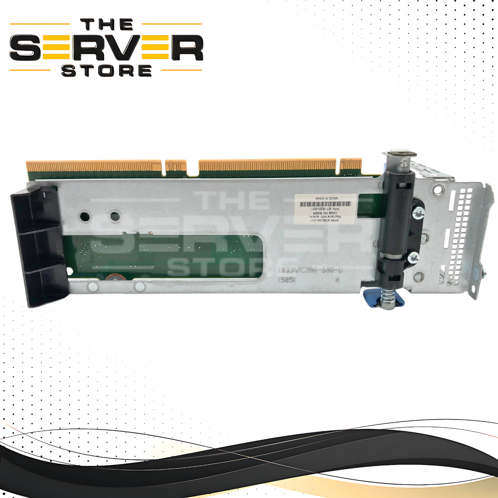 HPE ProLiant DL380 Gen10 Server PCI-E x16 / x8 Expansion Card Riser with Metal Cage. P/N: 875060-001.