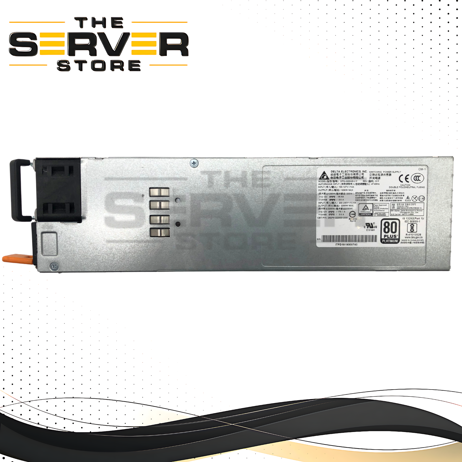 Delta 2200W 80+ Platinum Hot-Swap Redundant Server PSU DPS-2200AB-2 F
