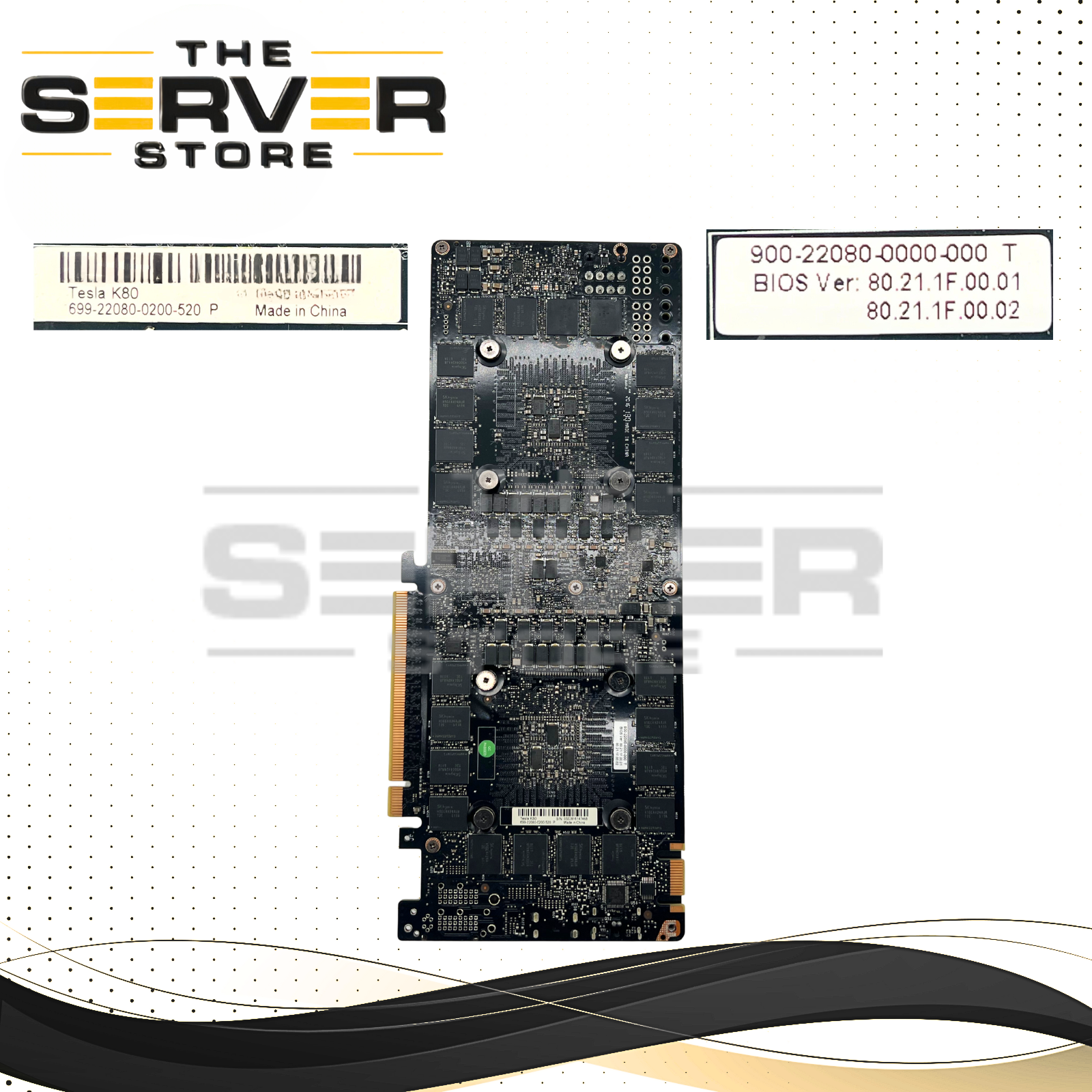 Nvidia Tesla K80 GPU 24GB GDDR5 PCIe 3.0 GPU Accelerator Card 699-22080-0200-520