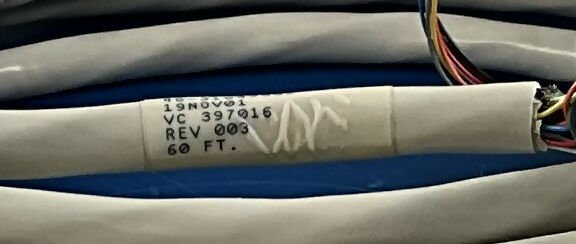 CABLE 60FT (46-316498G2/46-289339 REV 003) GE