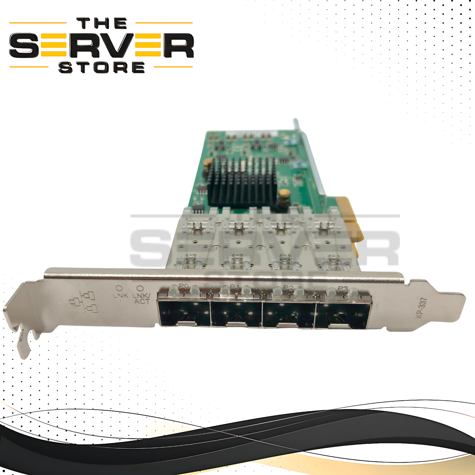 Dell Silicom Quad-Port 1GbE SFP PCIe Server Adapter with High Profile Bracket. Based on Intel i350 Controller. Dell P/N: XV0JH, 0XV0JH.
